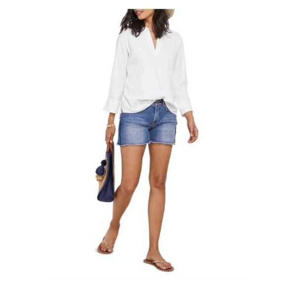 Vineyard Vines Harbor Savannah Popover Top - NWT - Small - Picture 2 of 6